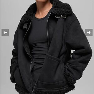ALO Yoga Black Teddy Jacket